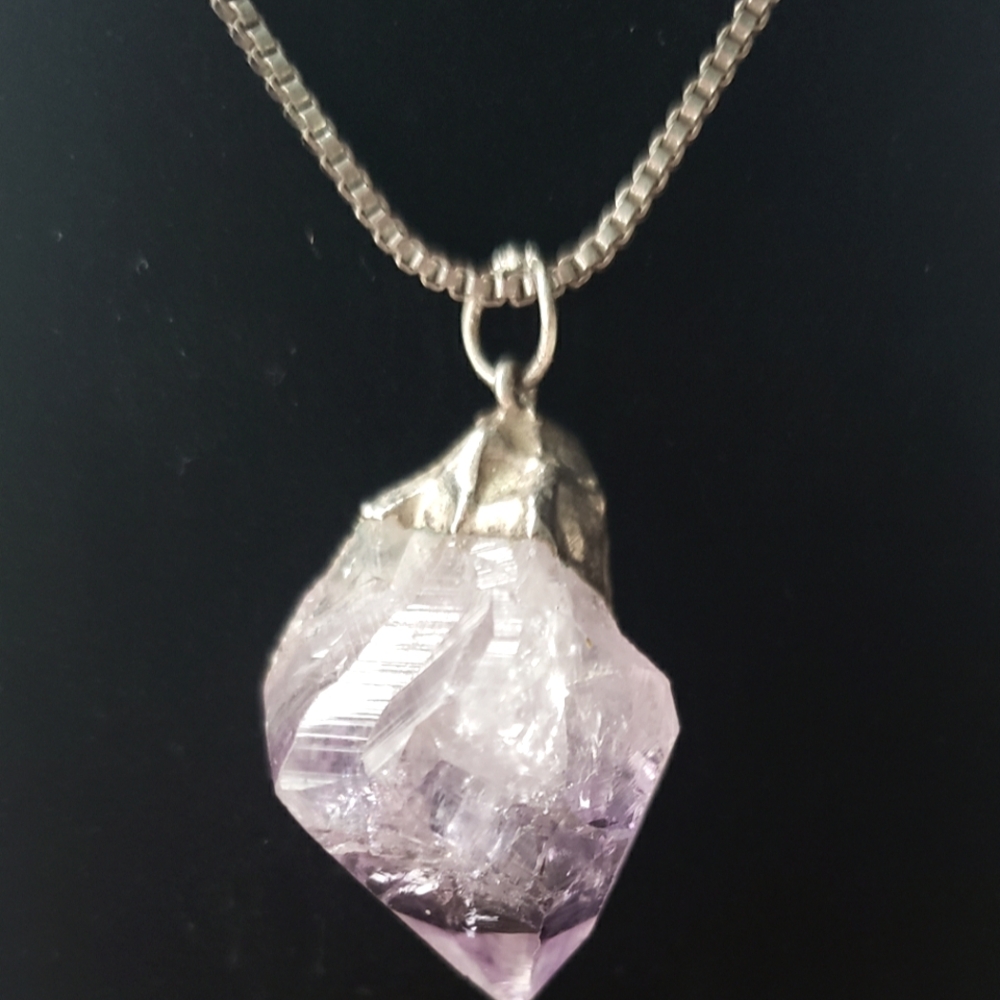 Natural amethyst necklace
